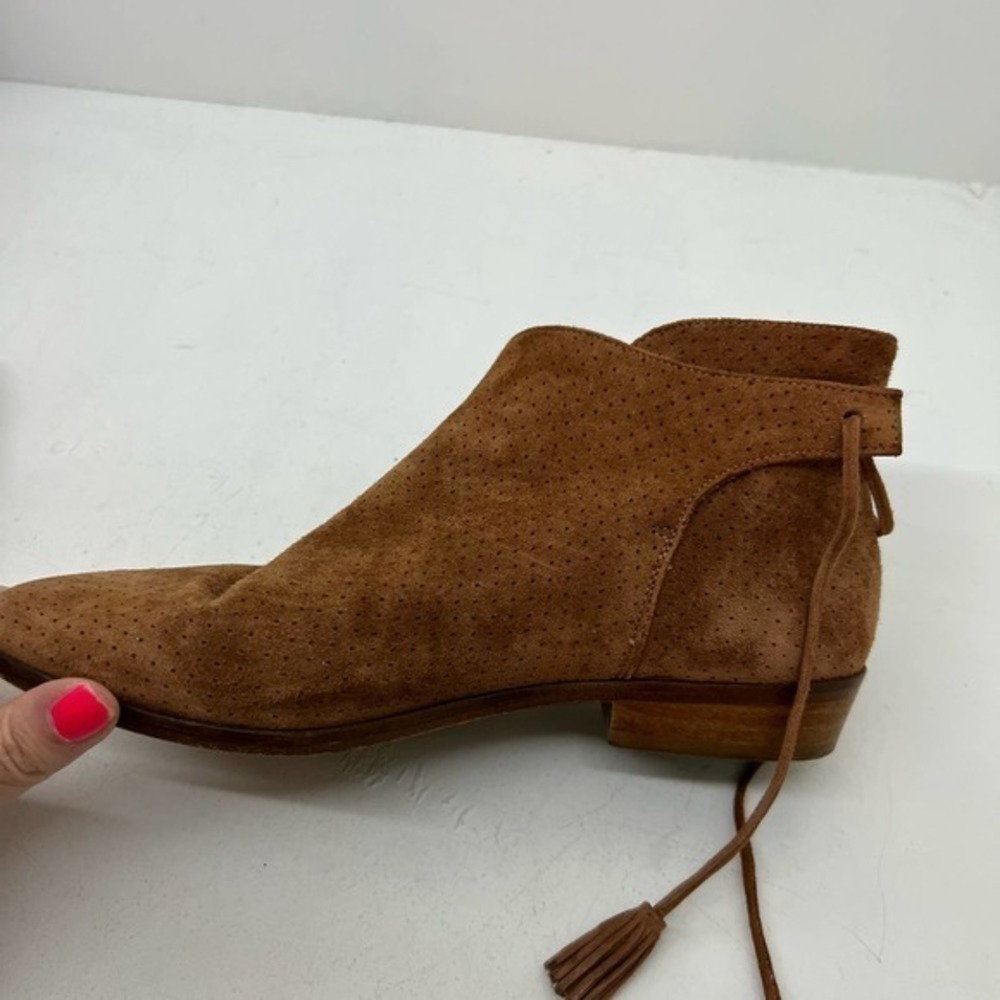 Sezane Brown Ankle Boots with Tassels - Picture 8 of 12